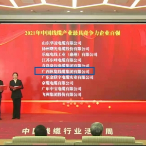 喜報(bào)！縱覽線纜集團(tuán)榮膺 “中國(guó)線纜產(chǎn)業(yè)最具競(jìng)爭(zhēng)力企業(yè)100強(qiáng)” ...
